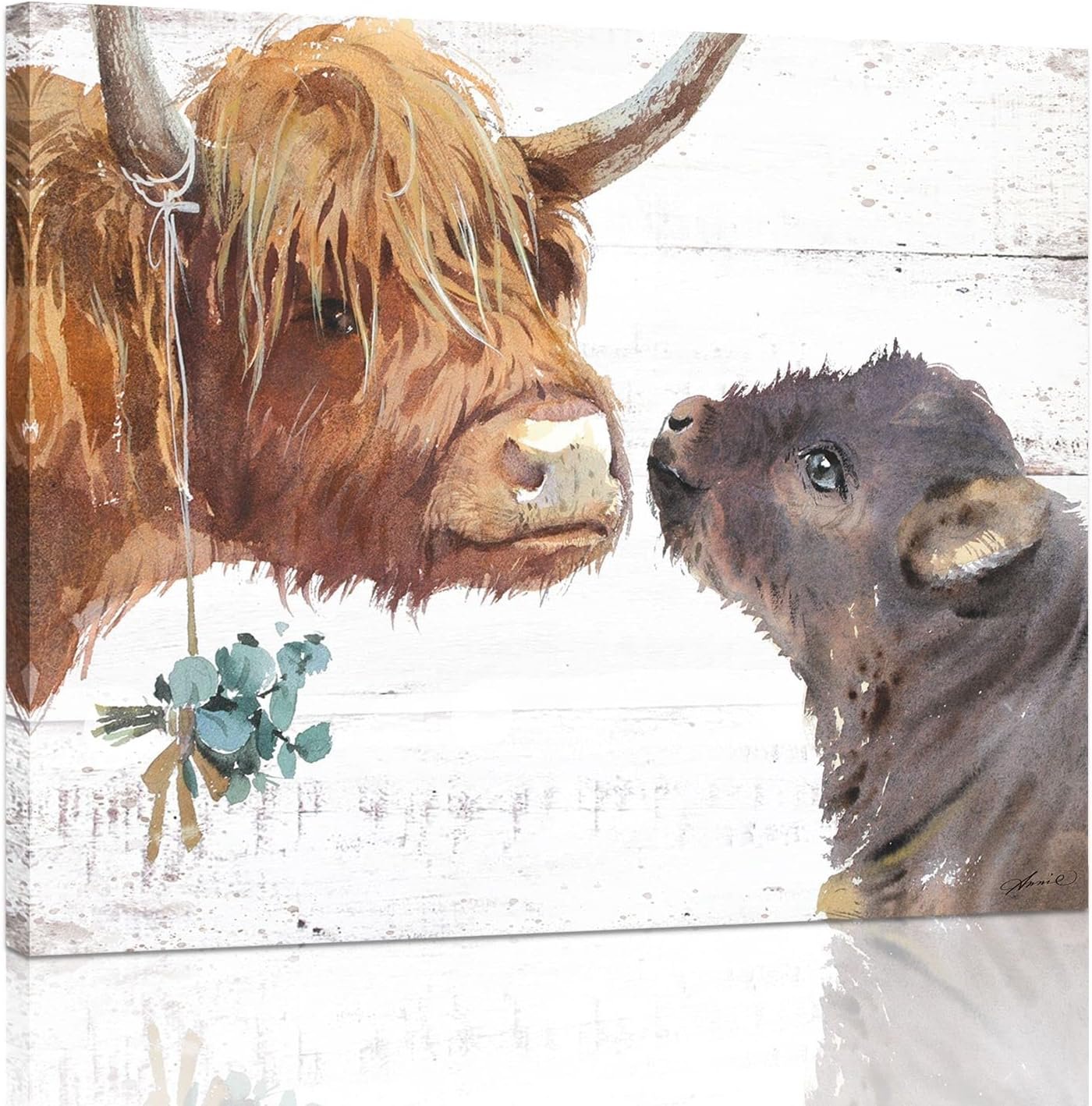 Highland Cow Wall Art: Rustic Farmhouse Charm for Every Room