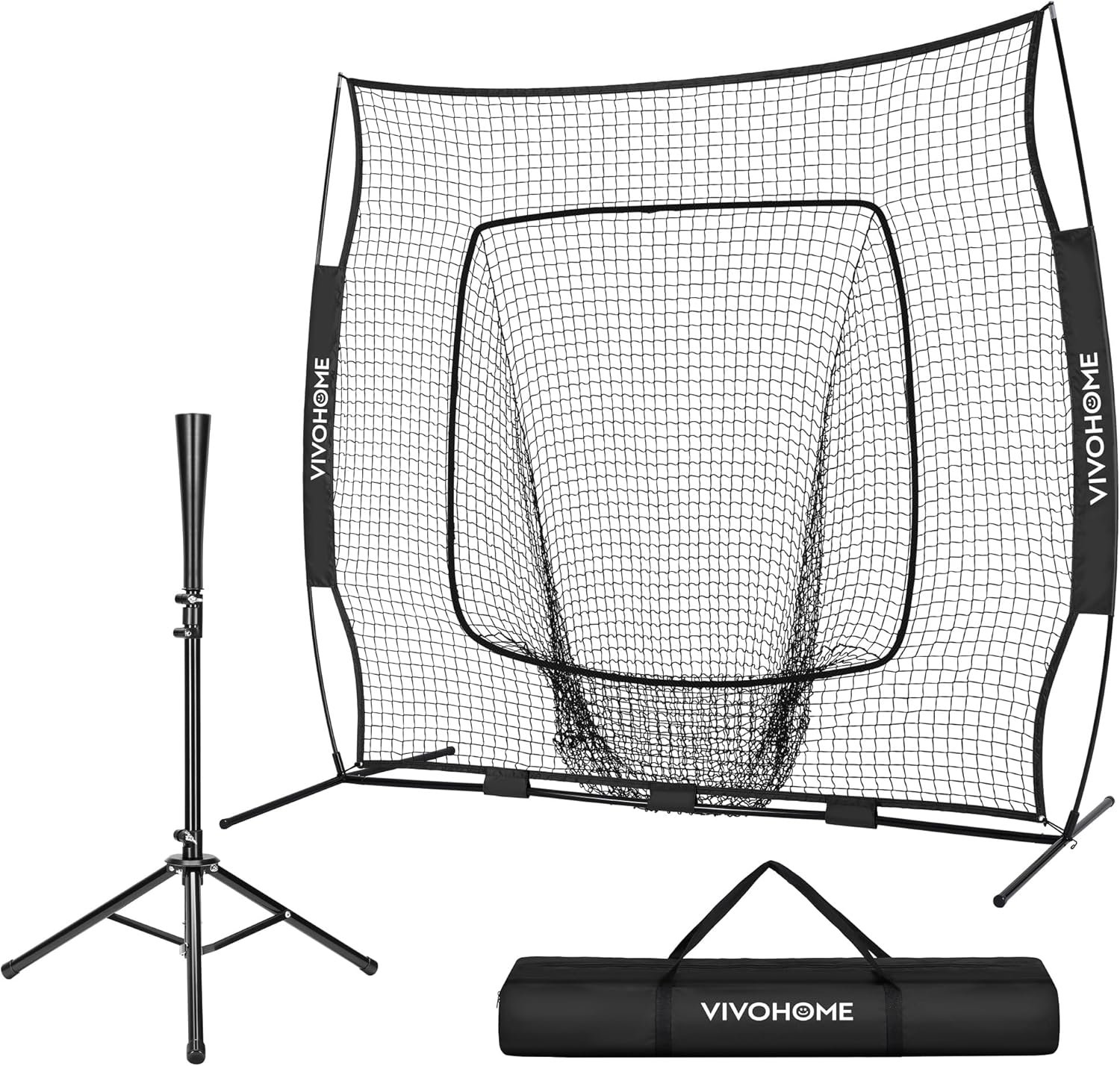 Hit Like a Pro: 7x7 Baseball Net with Practice Tee