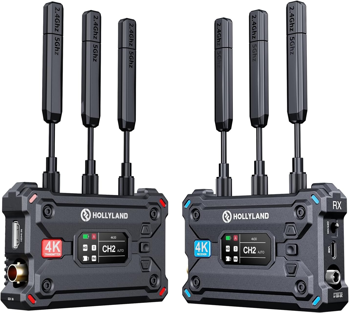 Professional Wireless Video System: 4K Transmission with 1300ft Range