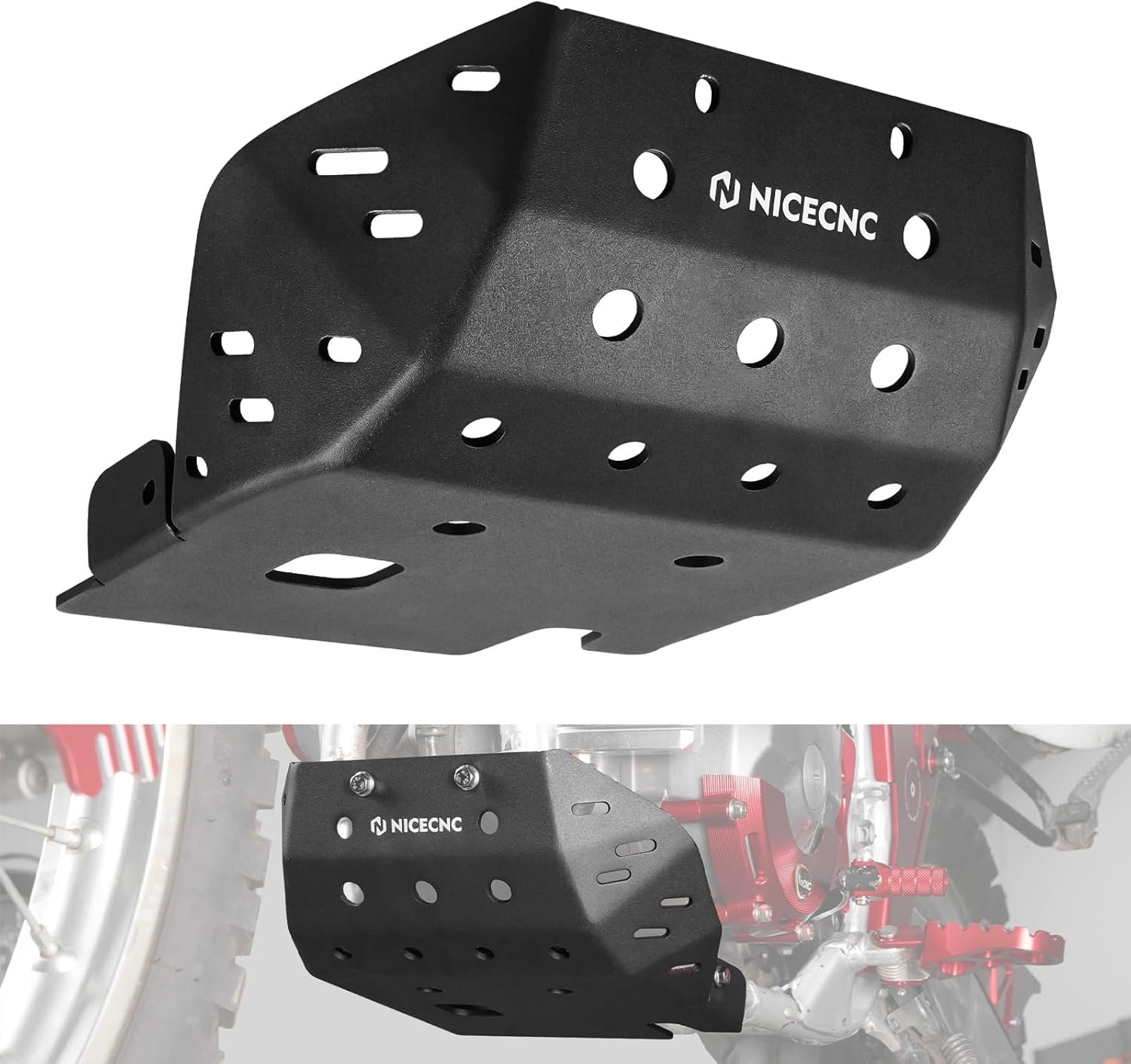 Protect Your Honda XR650L Engine with Heavy-Duty Aluminum Skid Plate
