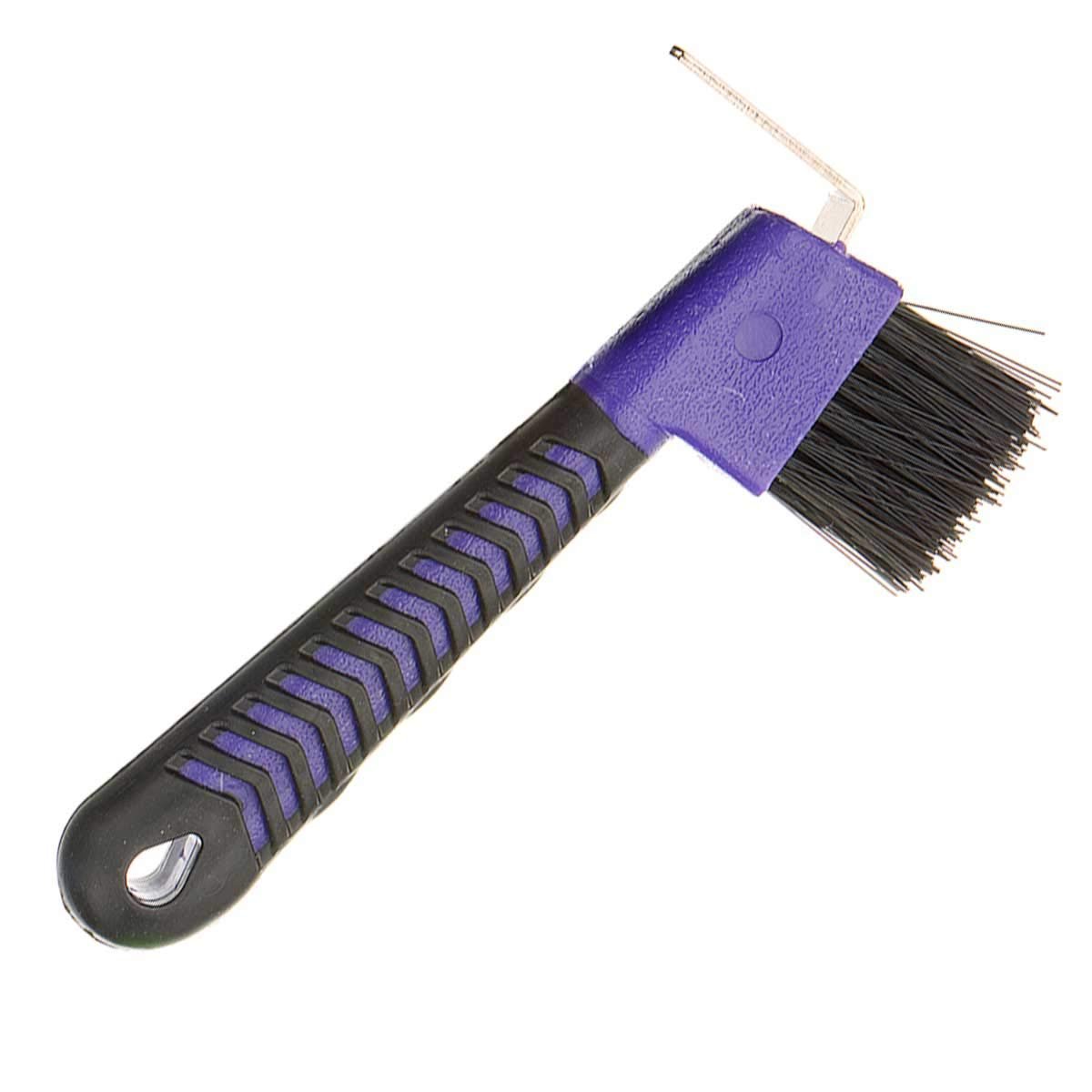 Effortless Horse Hoof Care: Purple Brush & Pick