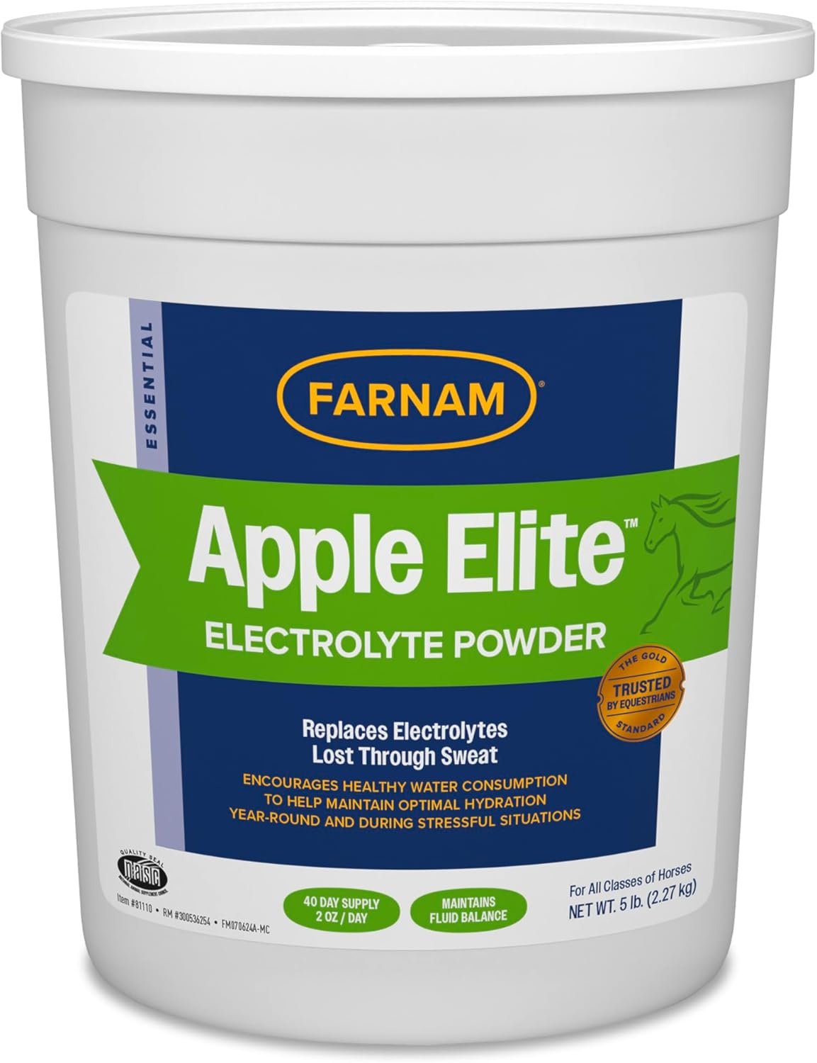 Horse Hydration Essential: Apple Electrolyte Powder 5lb