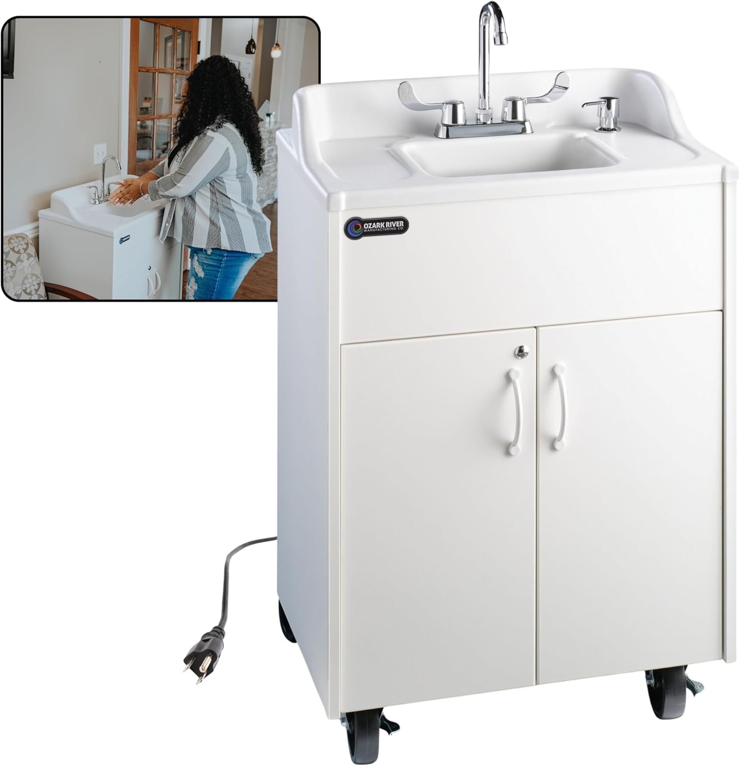 Hot Water Portable Sink: NSF-Certified Handwashing Station