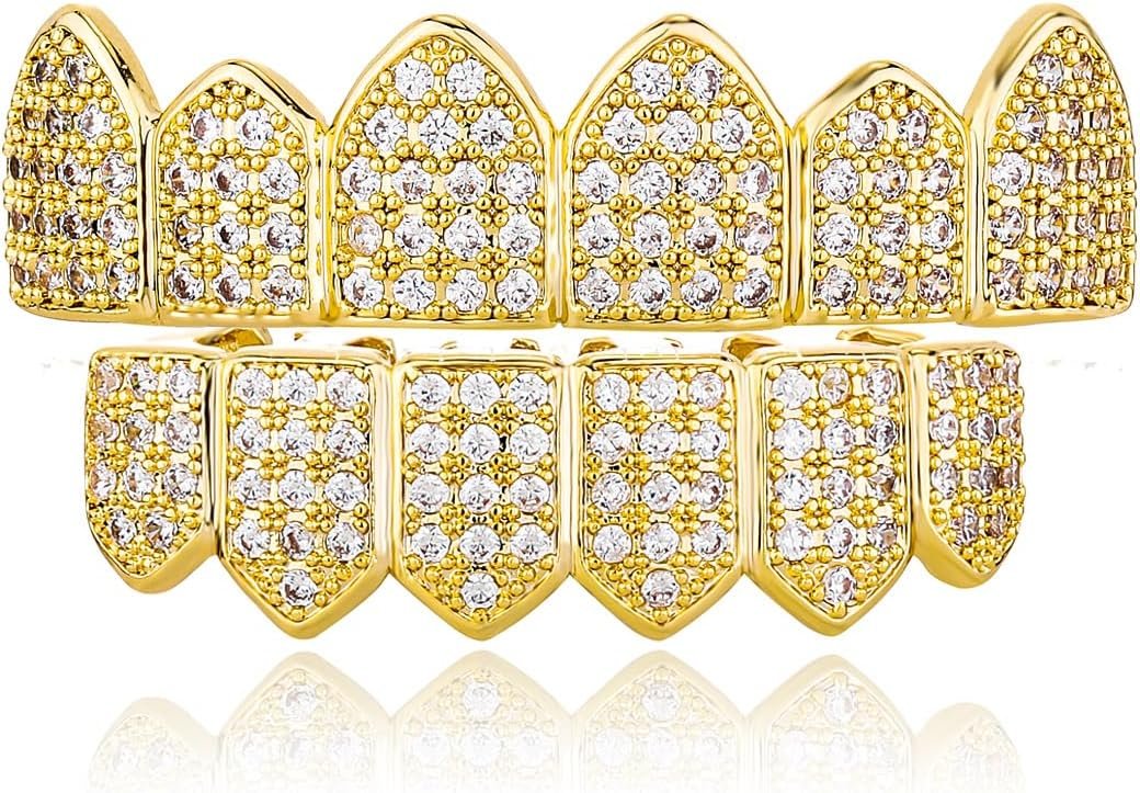 Iced-Out Vampire Fang Grillz for Bold Style