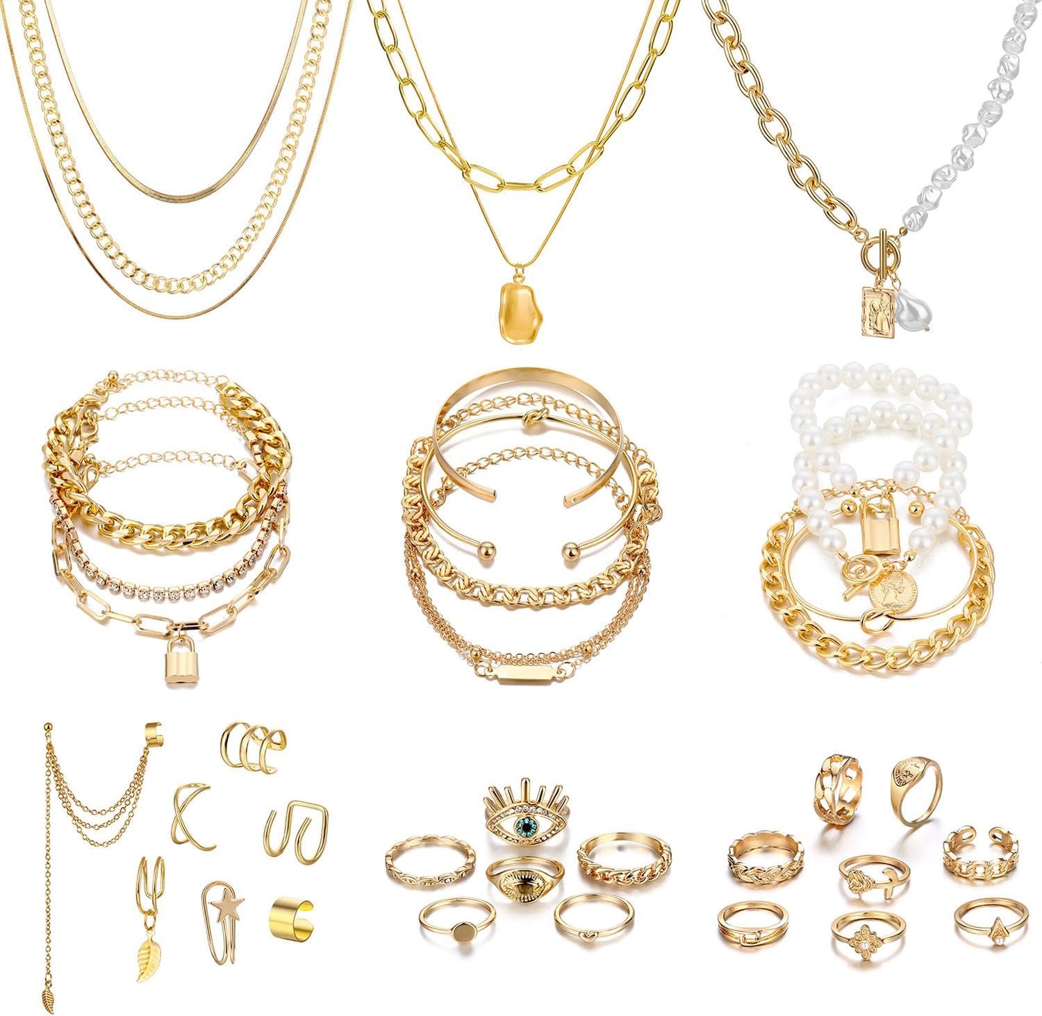 Elevate Your Elegance with the IFKM Gold Plated Jewelry Set