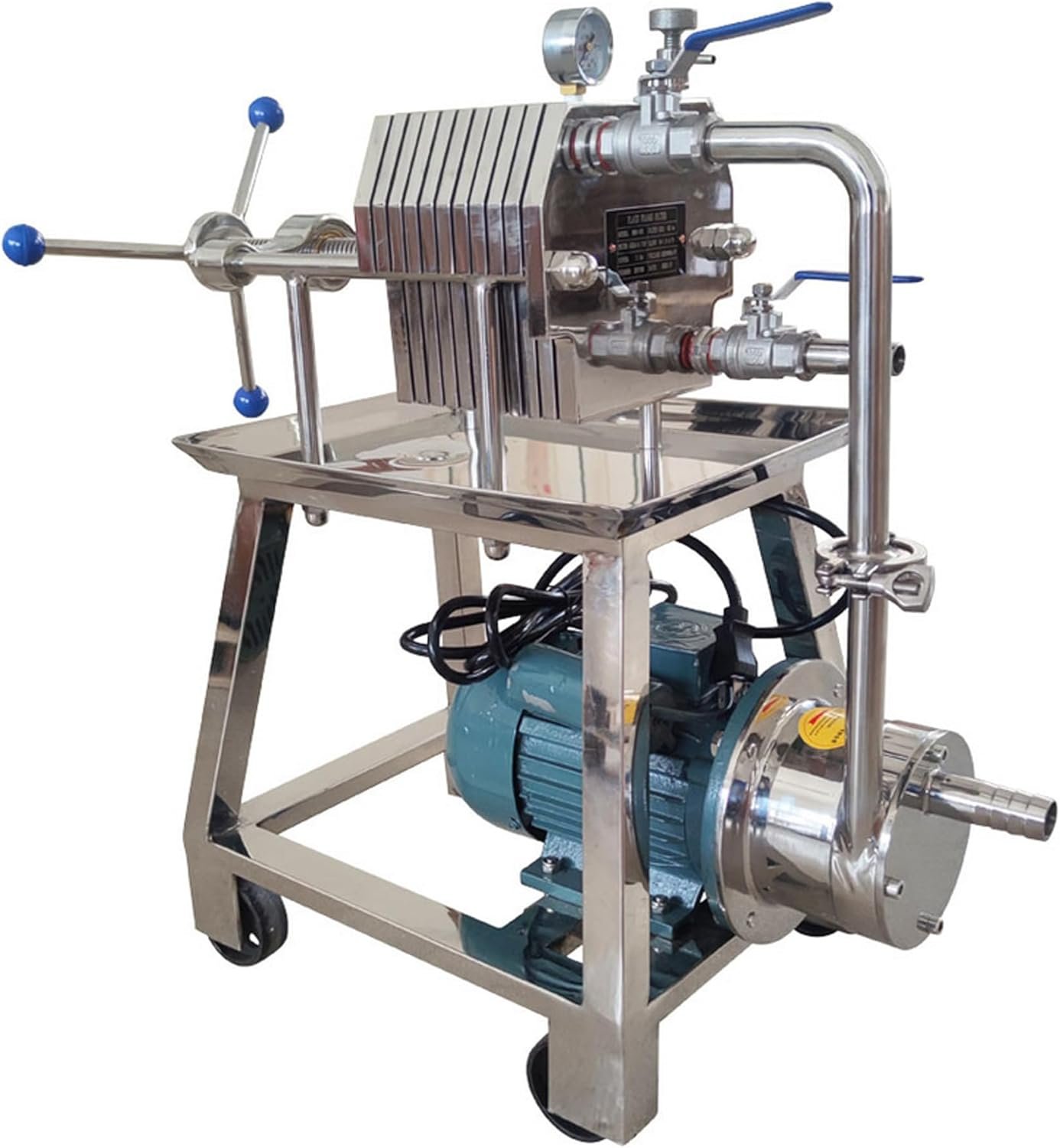 Industrial Filtration Powerhouse: 10-Plate Stainless Steel Filter Press