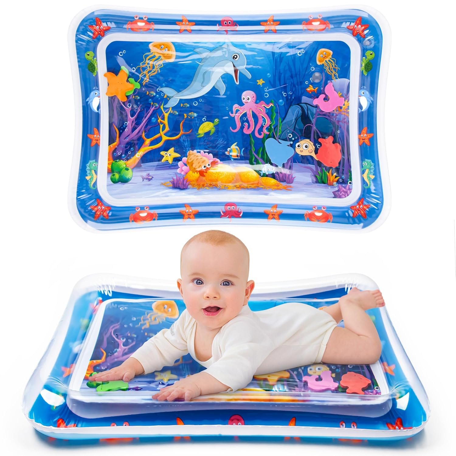Inflatable Tummy Time Water Mat for Babies