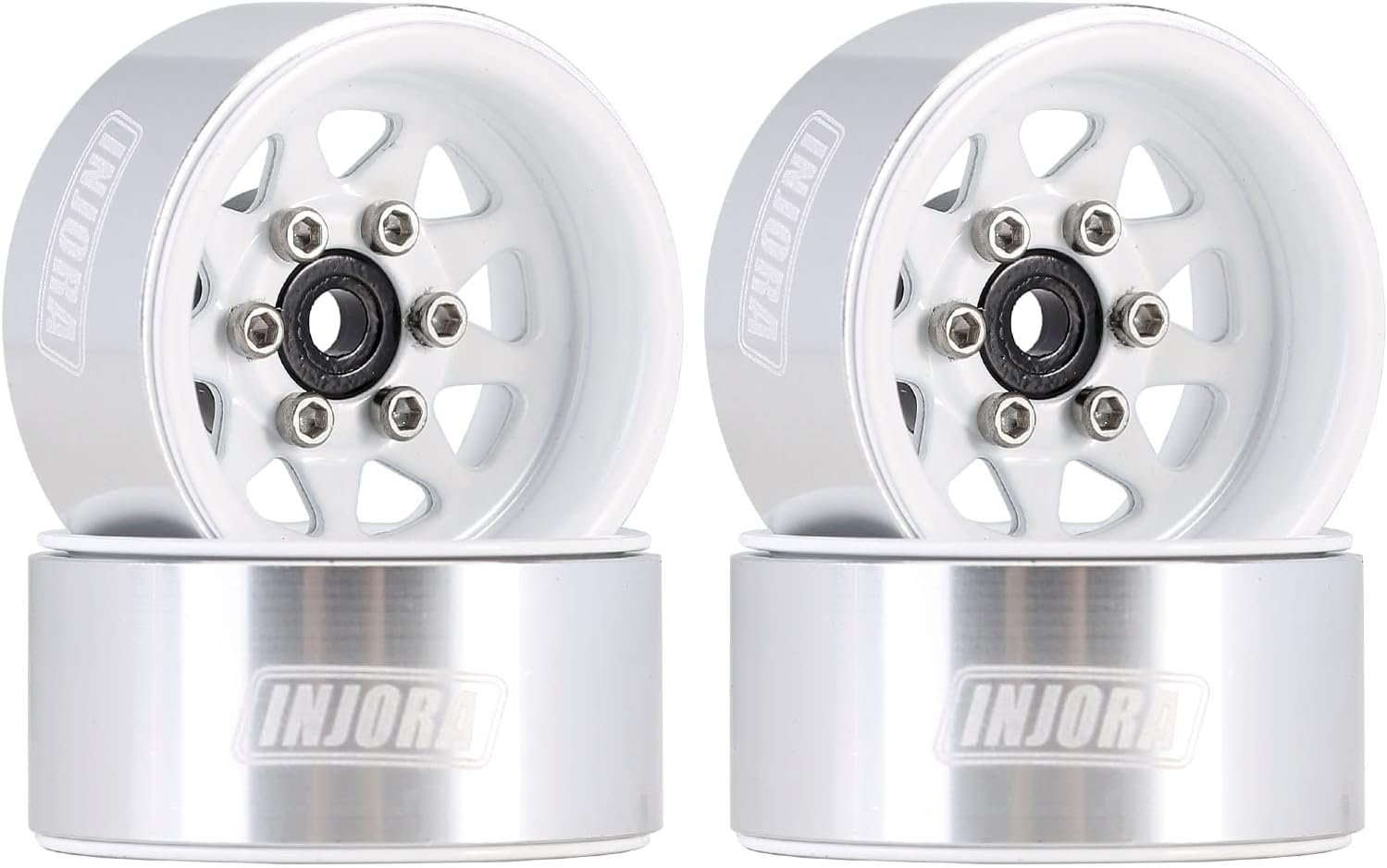 Enhanced Stability: INJORA 1.0 Beadlock Wheels for RC Crawlers