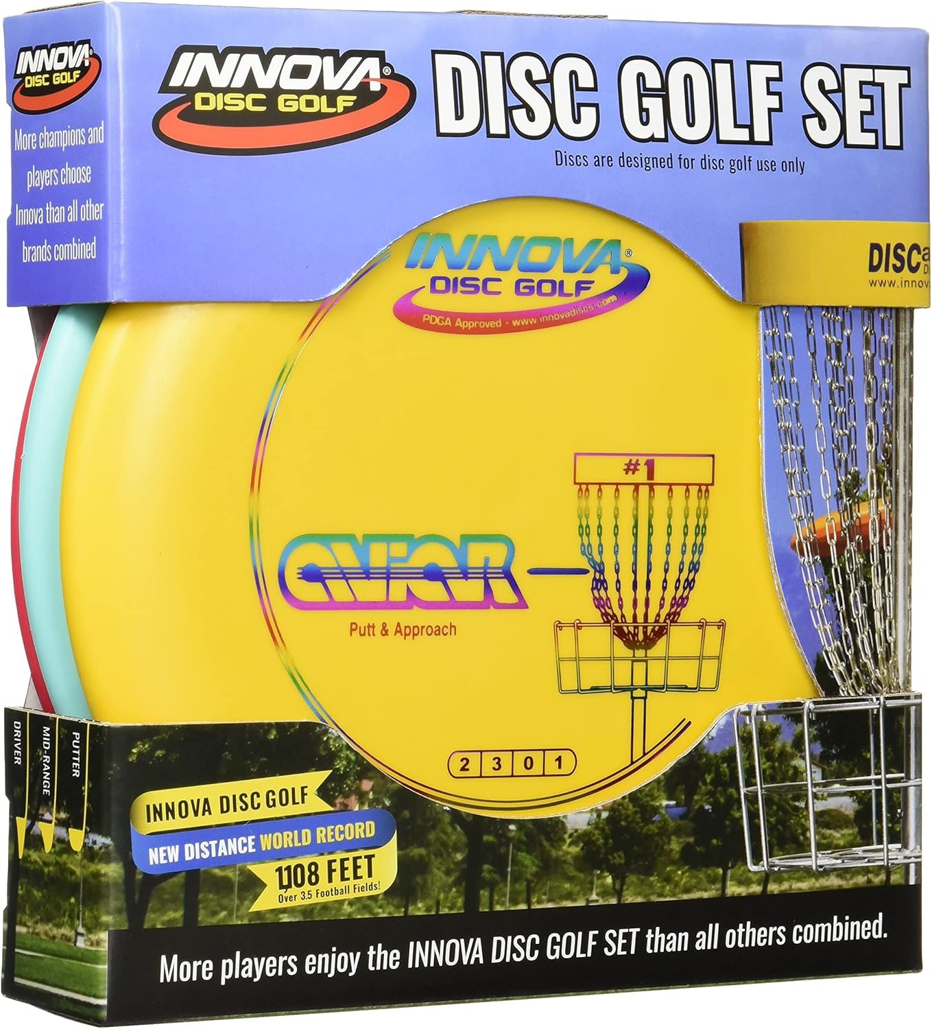 Master Disc Golf with Innova 3-Disc DX Set