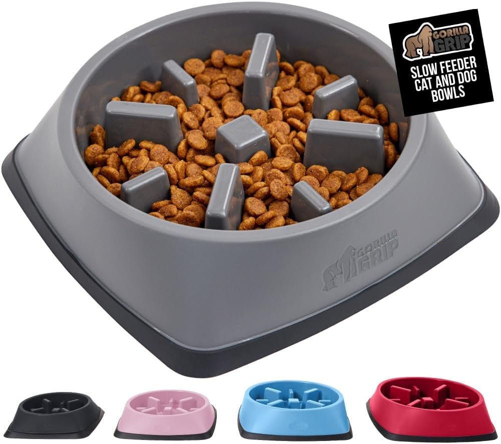 Interactive Slow Feeder Bowl for Dogs & Cats