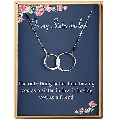 Interlocking Infinity Double Circles Necklace