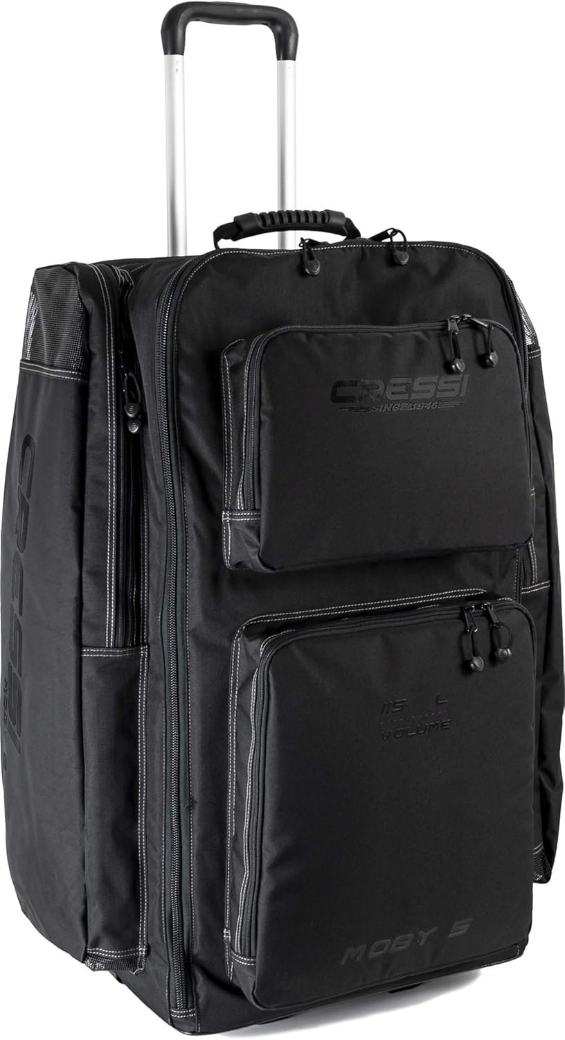 Italian-Designed Luggage with Backpack Straps - Perfect for Scuba Gear