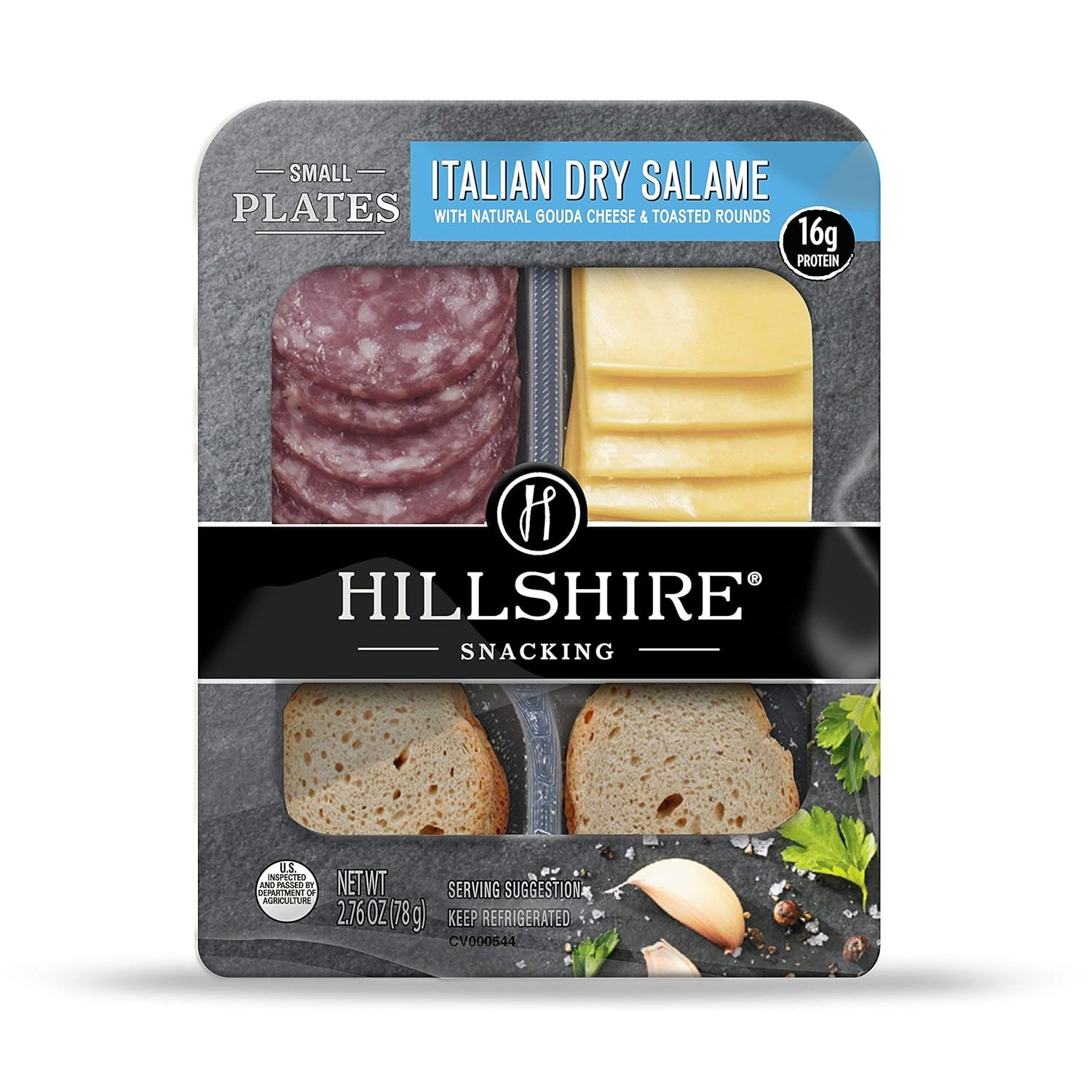 Italian Dry Salami & Gouda Cheese Snack Plates