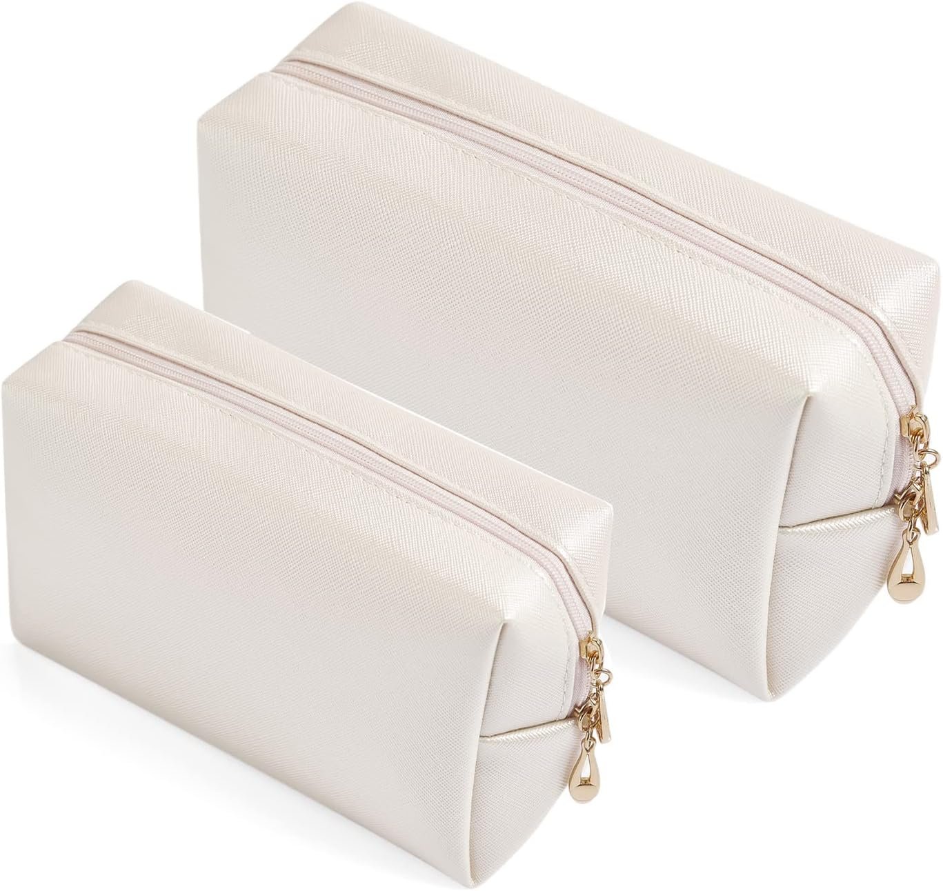 Elegant Ivory Cosmetic Bag Set
