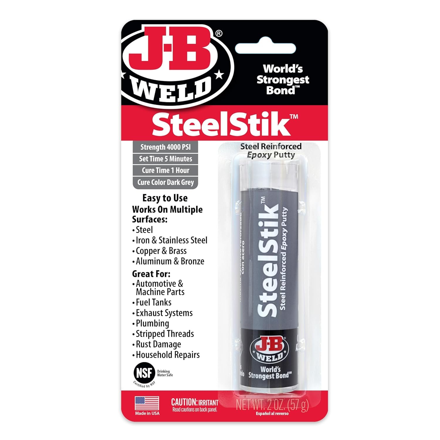 J-B Weld SteelStik: Ultimate Epoxy Putty Repair Solution