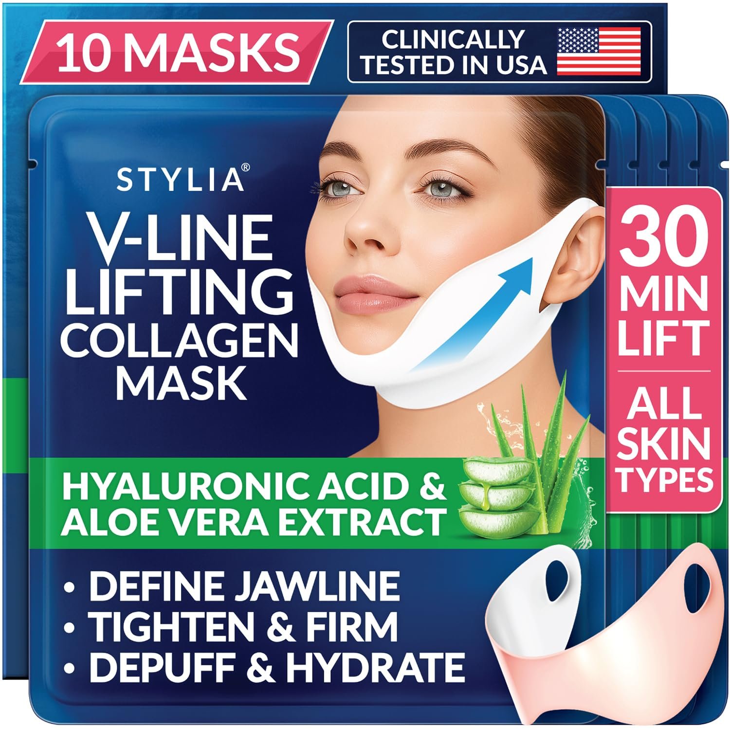 Jawline Sculptor: Instant Face Lift & Double Chin Reducer
