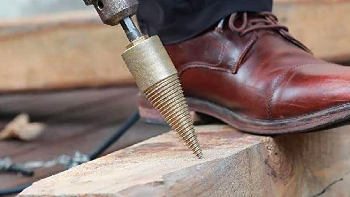 Jerax Tools Kindling Cracker - Wood Splitting Drill Bit