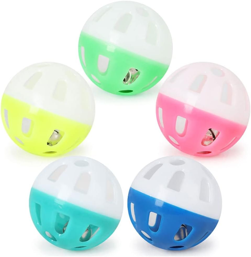 Jingle Bell Cat Balls: 12 Pack Entertaining Toys for Active Play
