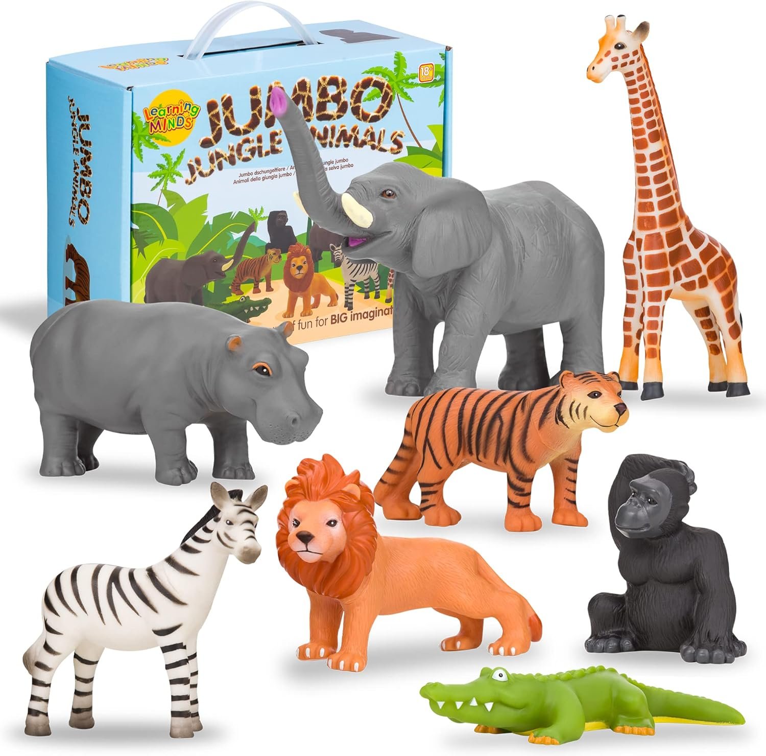 Jumbo Safari Animal Set - Perfect for Little Hands & Big Imaginations!