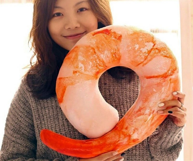Jumbo Shrimp Neck Pillow