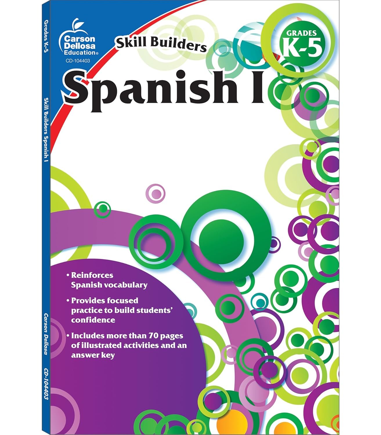 Engaging K-5 Spanish Workbook for Kids