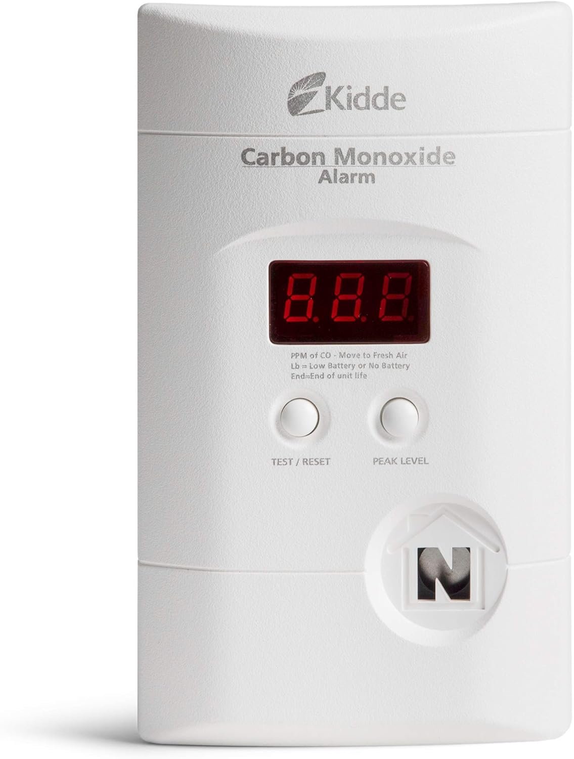 Stay Safe: Kidde Plug-In CO Detector with Digital Display