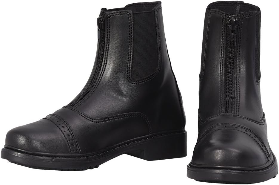 Kids' Front Zip Paddock Boots - Easy On, Easy Clean
