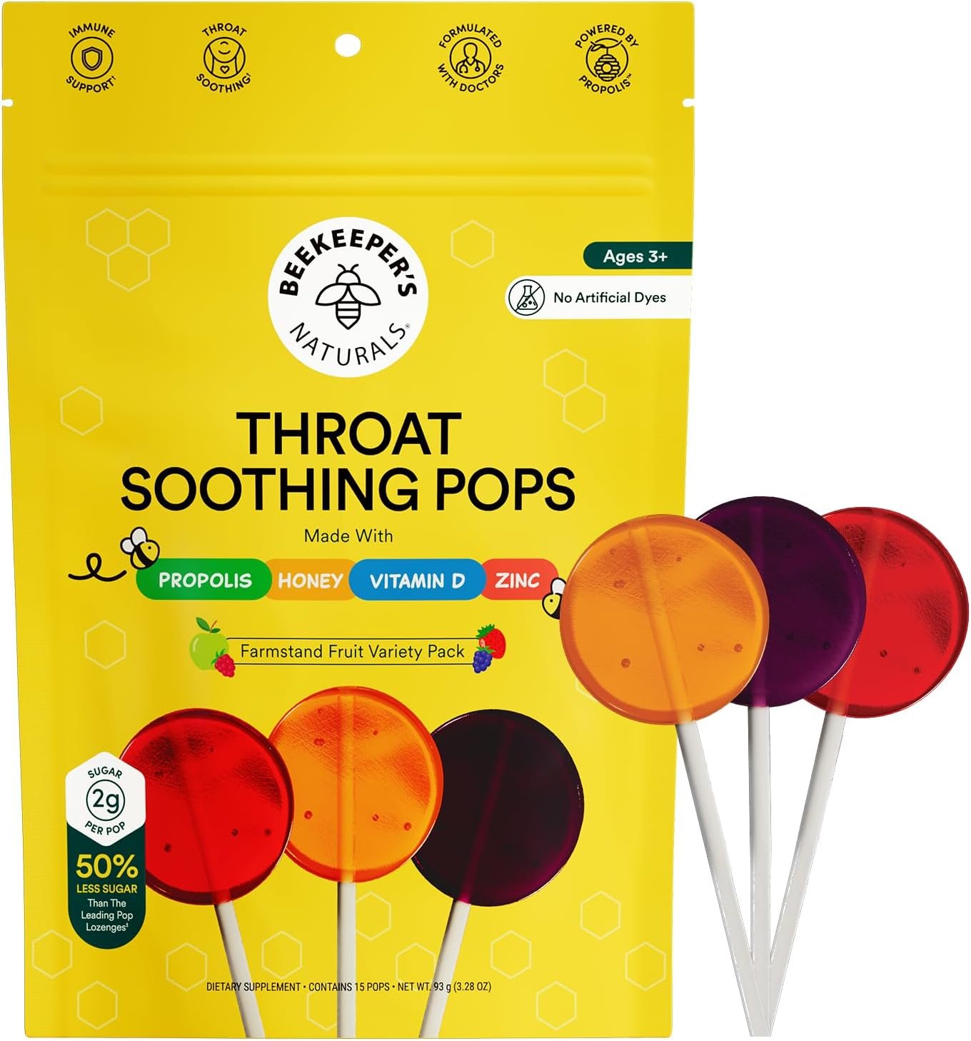 Kids Throat Soothing Lollipops - Immune Support Made Fun