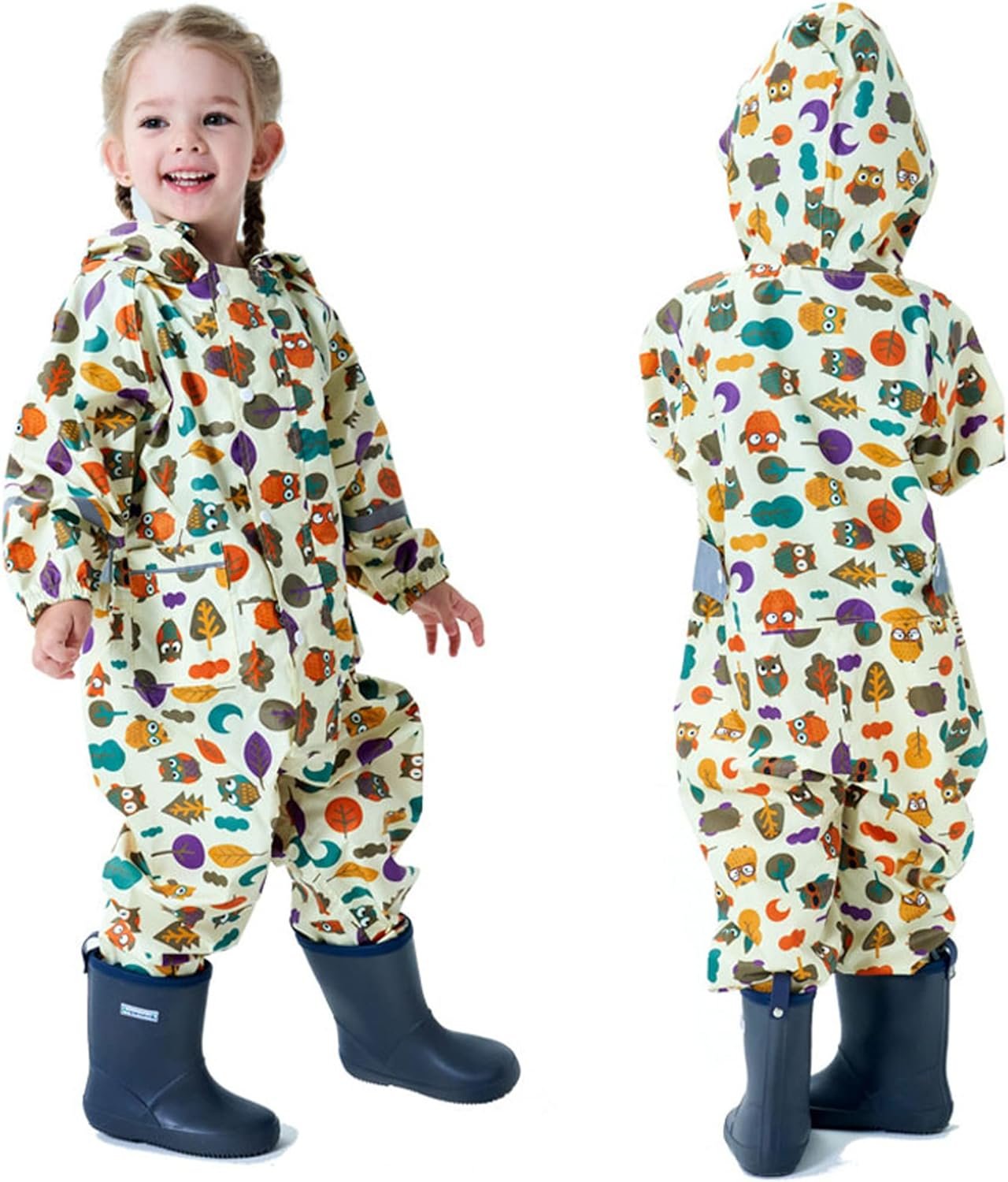 Keep Kids Dry & Stylish: Waterproof Rain Coverall