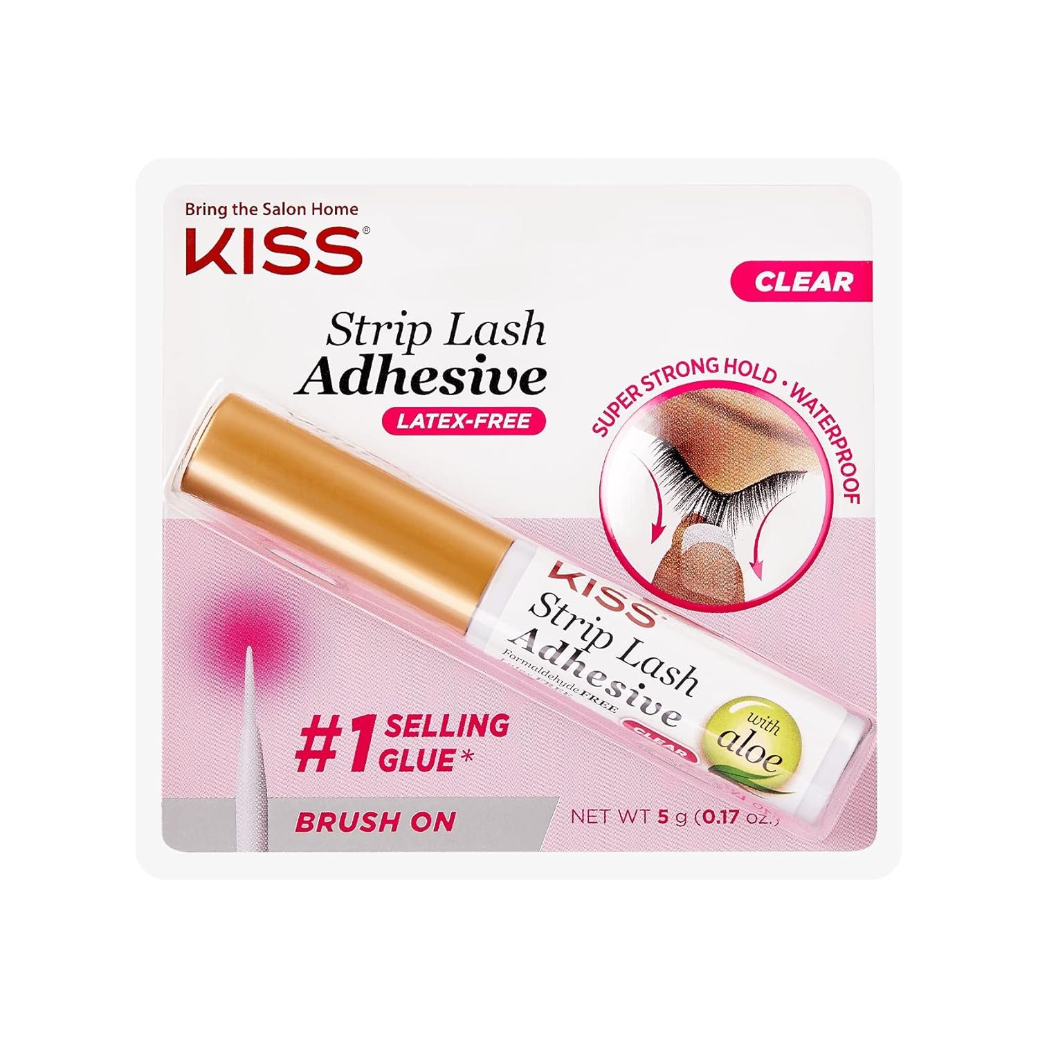 KISS Clear Strip Lash Adhesive - Strong Hold & Odorless