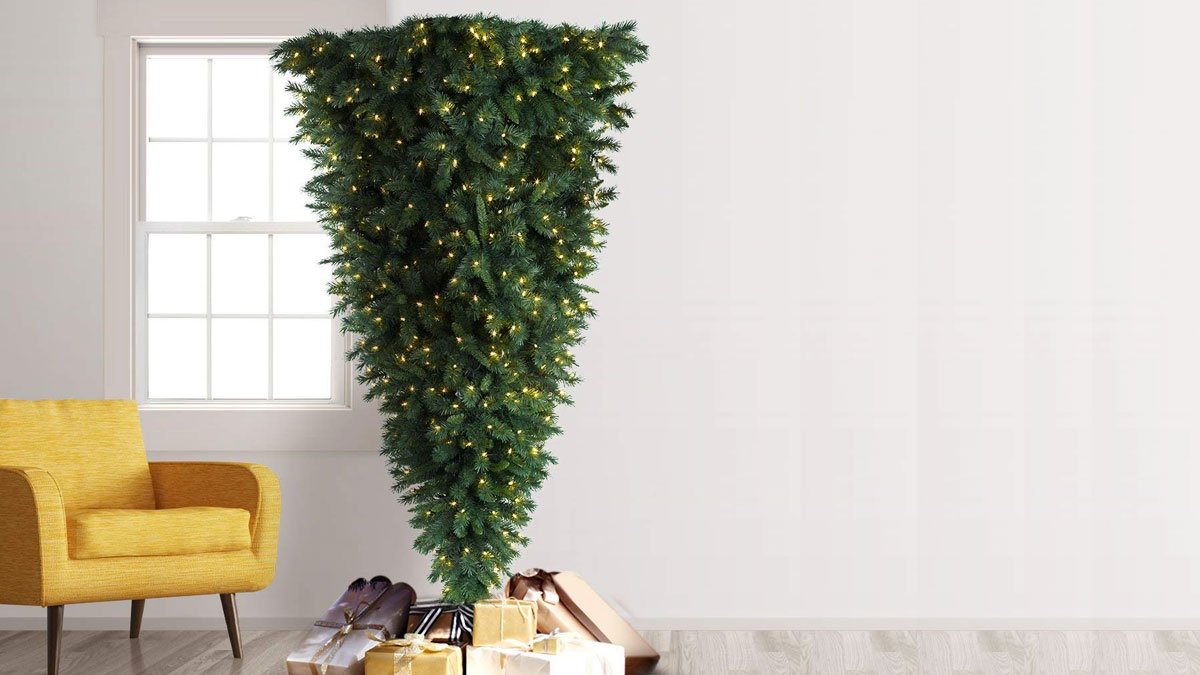 Knocked Upside Down Christmas Tree