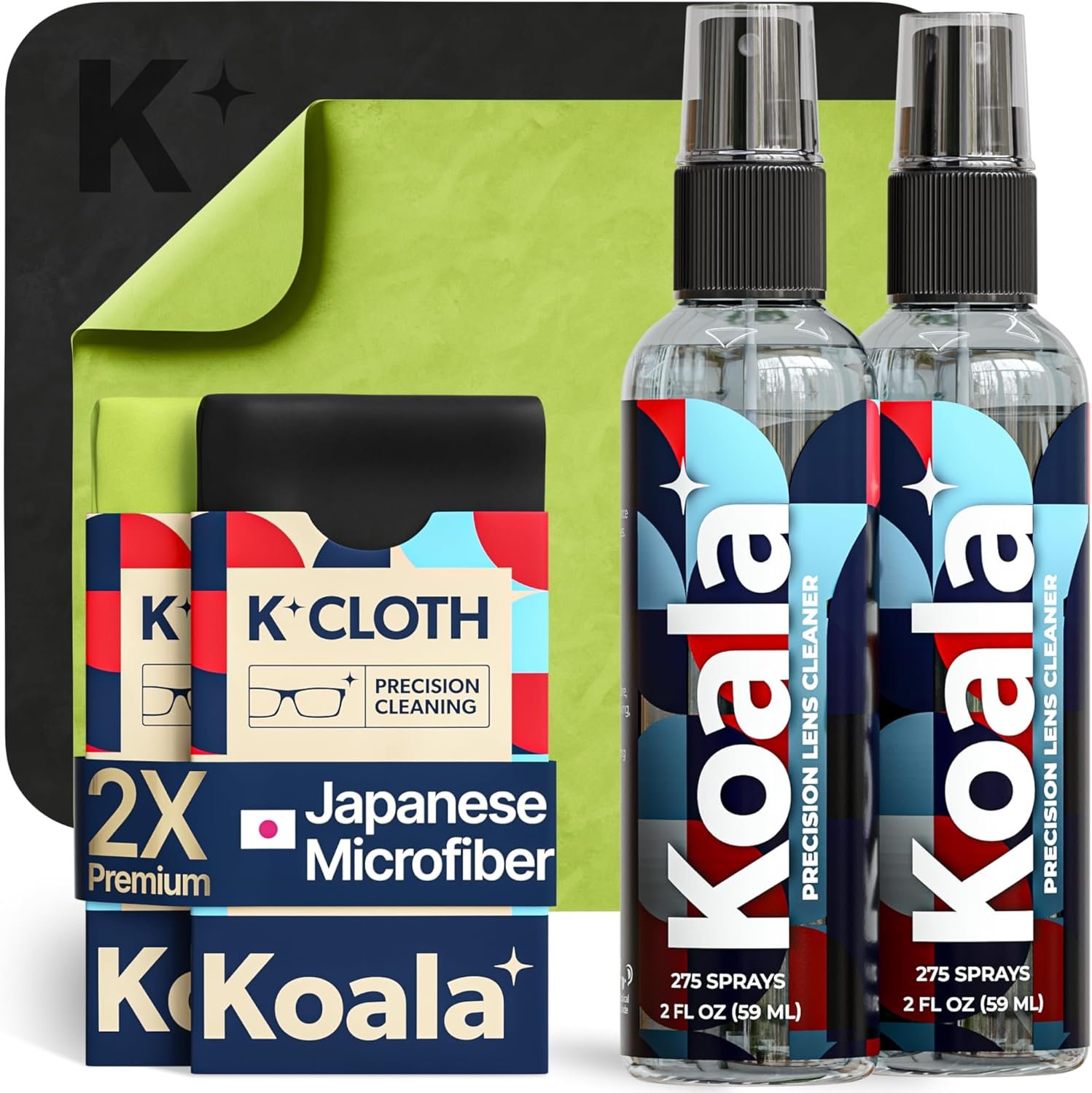 Koala Eyeglass Lens Cleaner Spray - 4 Piece Set