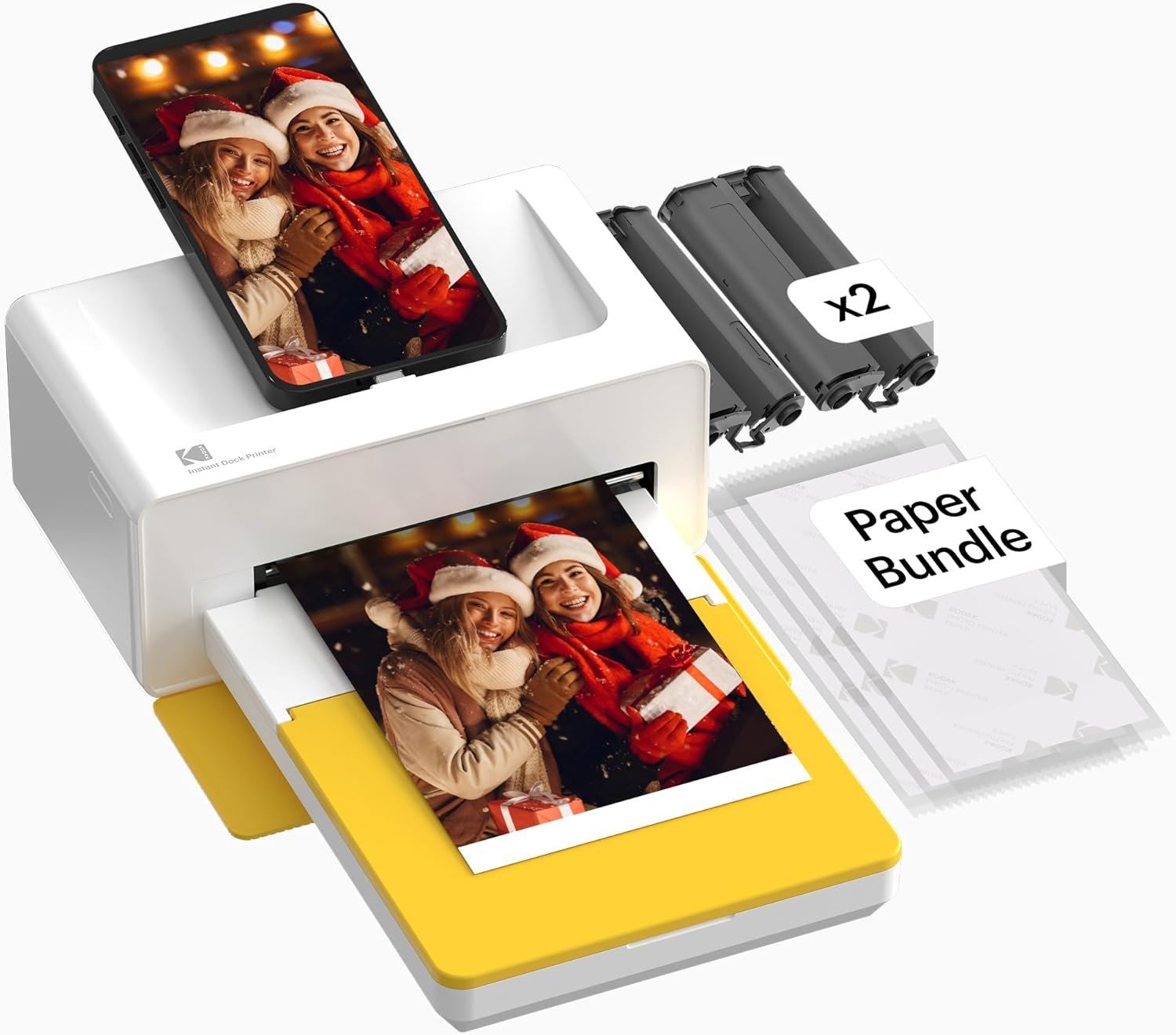 Instant Memories: KODAK Dock Plus 2-in-1 Photo Printer