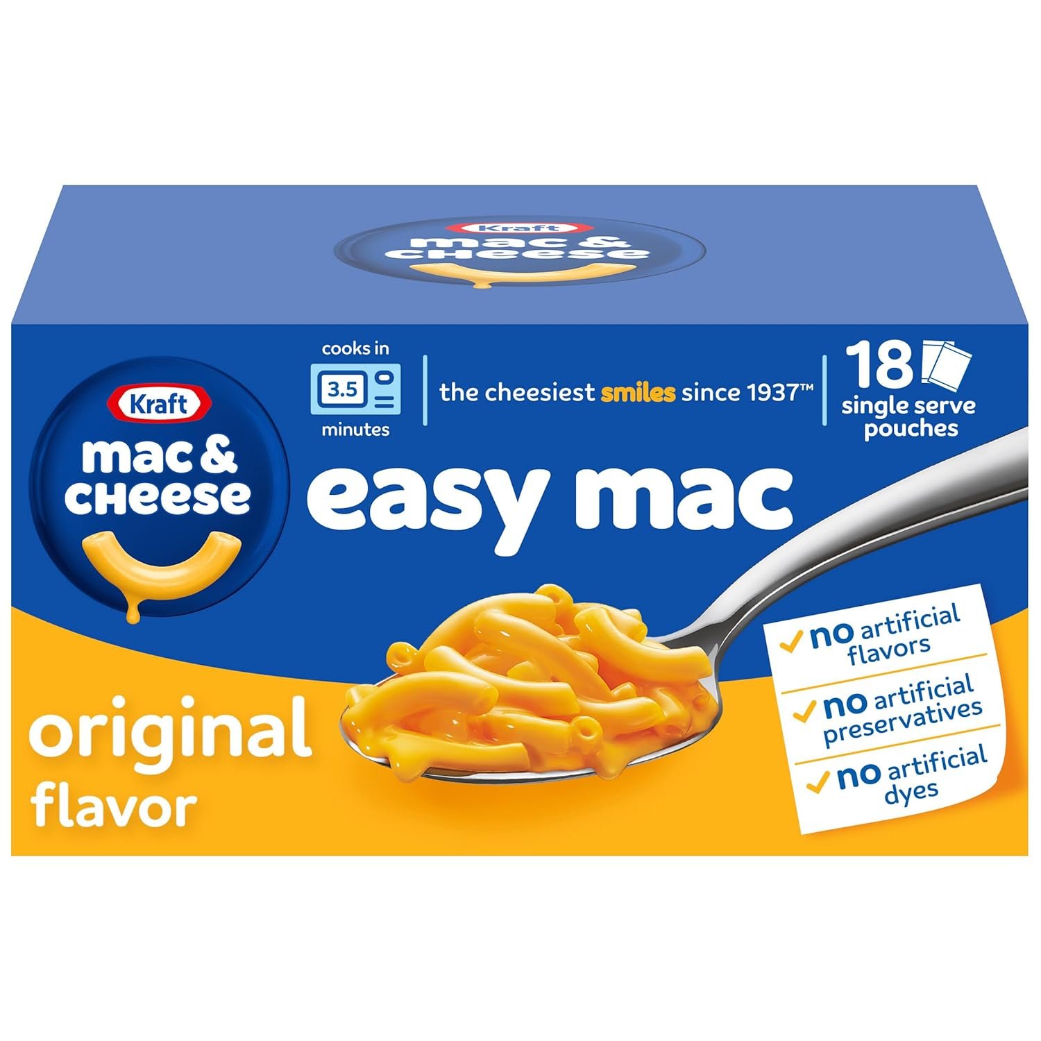 Kraft Easy Mac: Microwave Mac & Cheese (18 Pack)