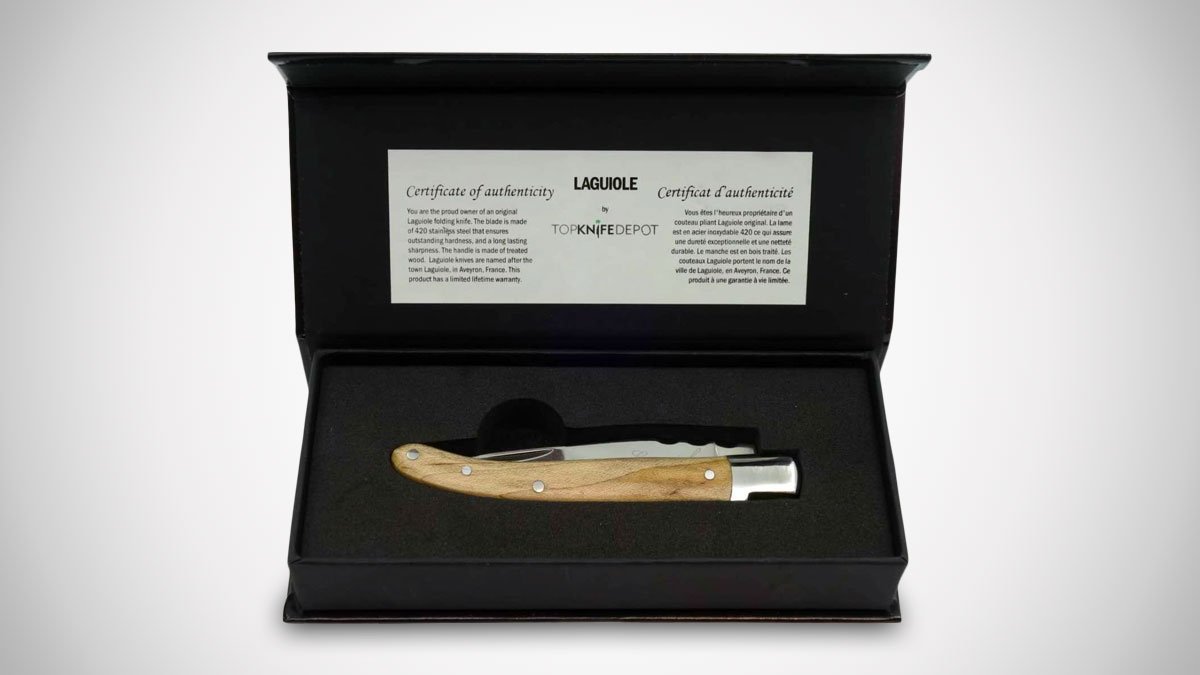 TopKnife Laguiole Folding Steak Knife