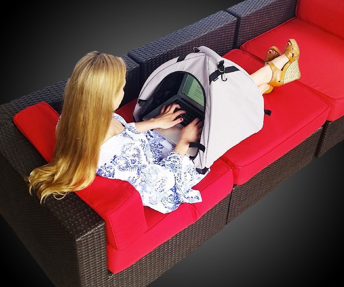 LapDome Device Sun Shade & Carrying Case