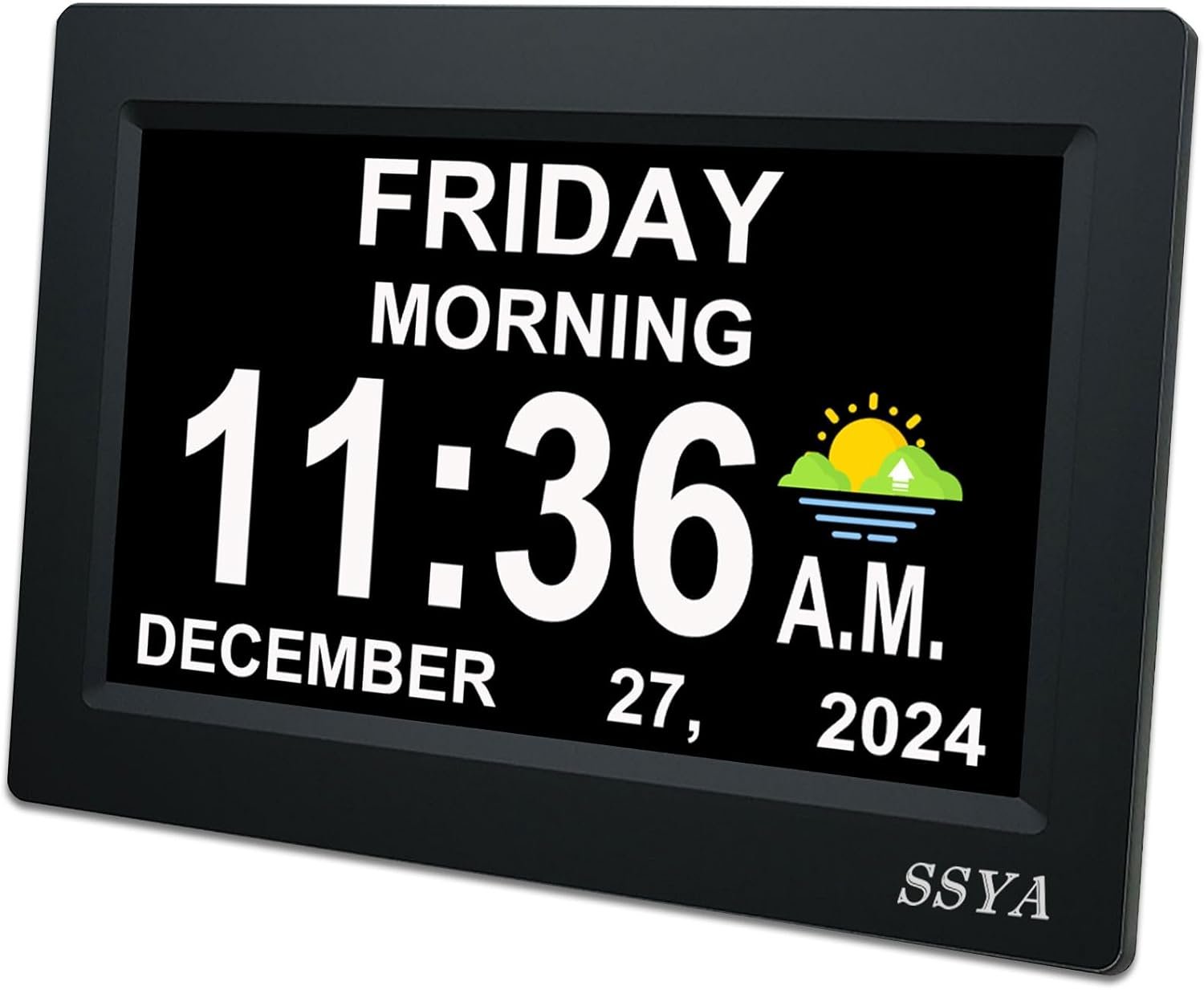 Large Display Clock for Seniors - Clear Vision Digital Calendar