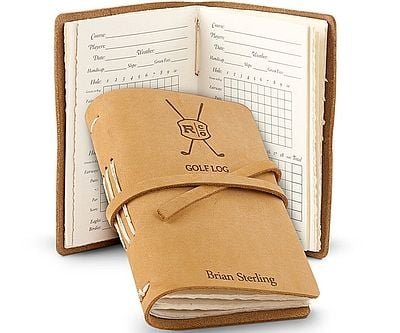 Leather Bound Golf Log Journal
