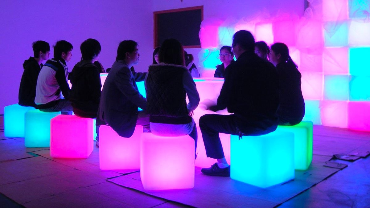 LED Cube Chair