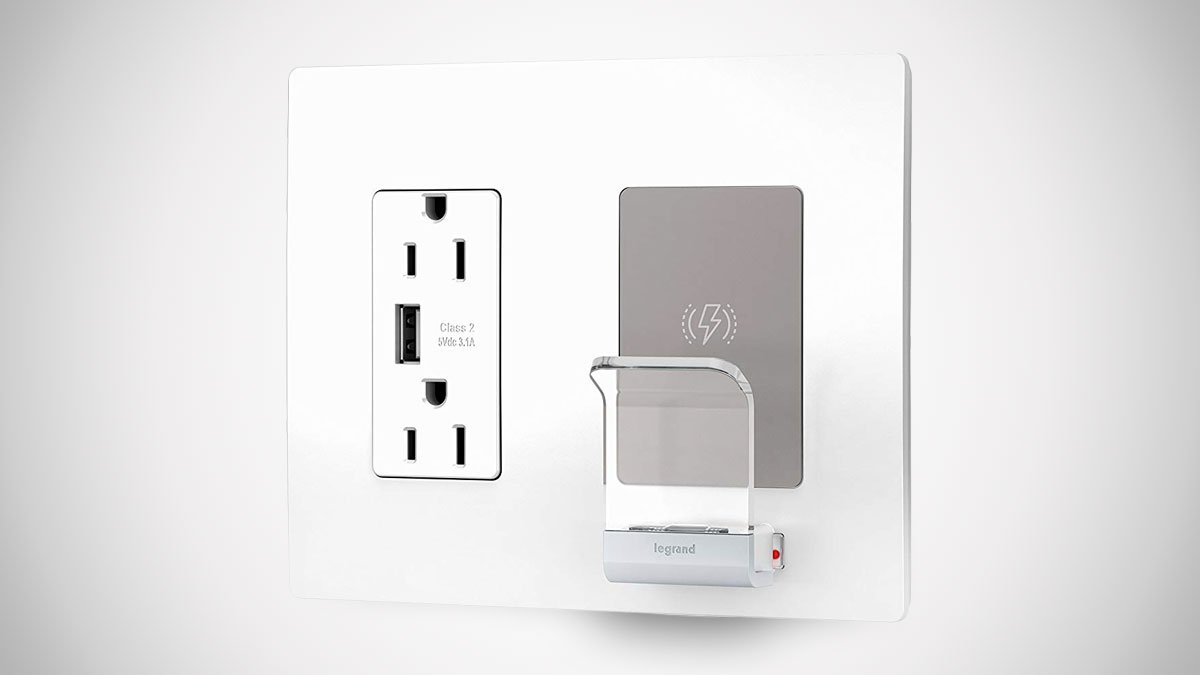 Legrand Radiant Qi Wireless Wall Outlet Charger