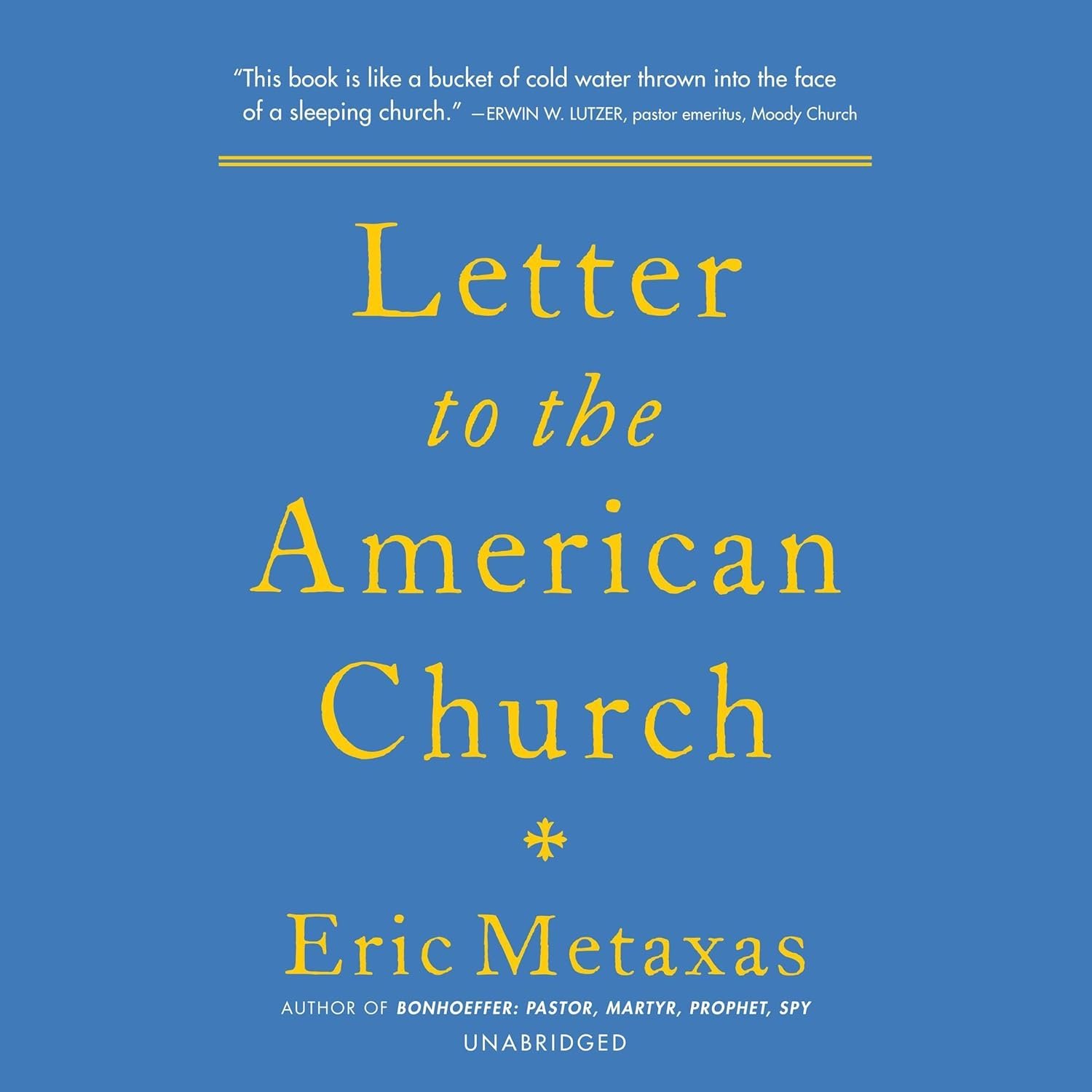 Eric Metaxas' Urgent Church Wake-Up Audiobook