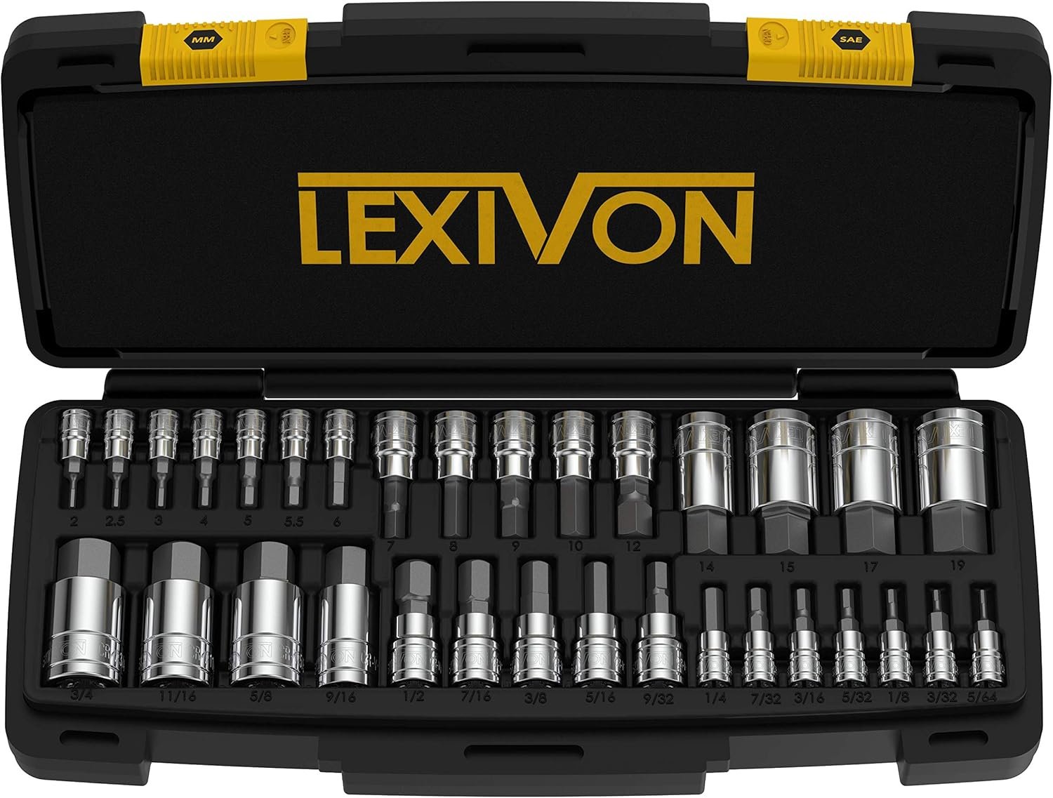 Master Projects With Premium 32-Piece HEX Socket Set