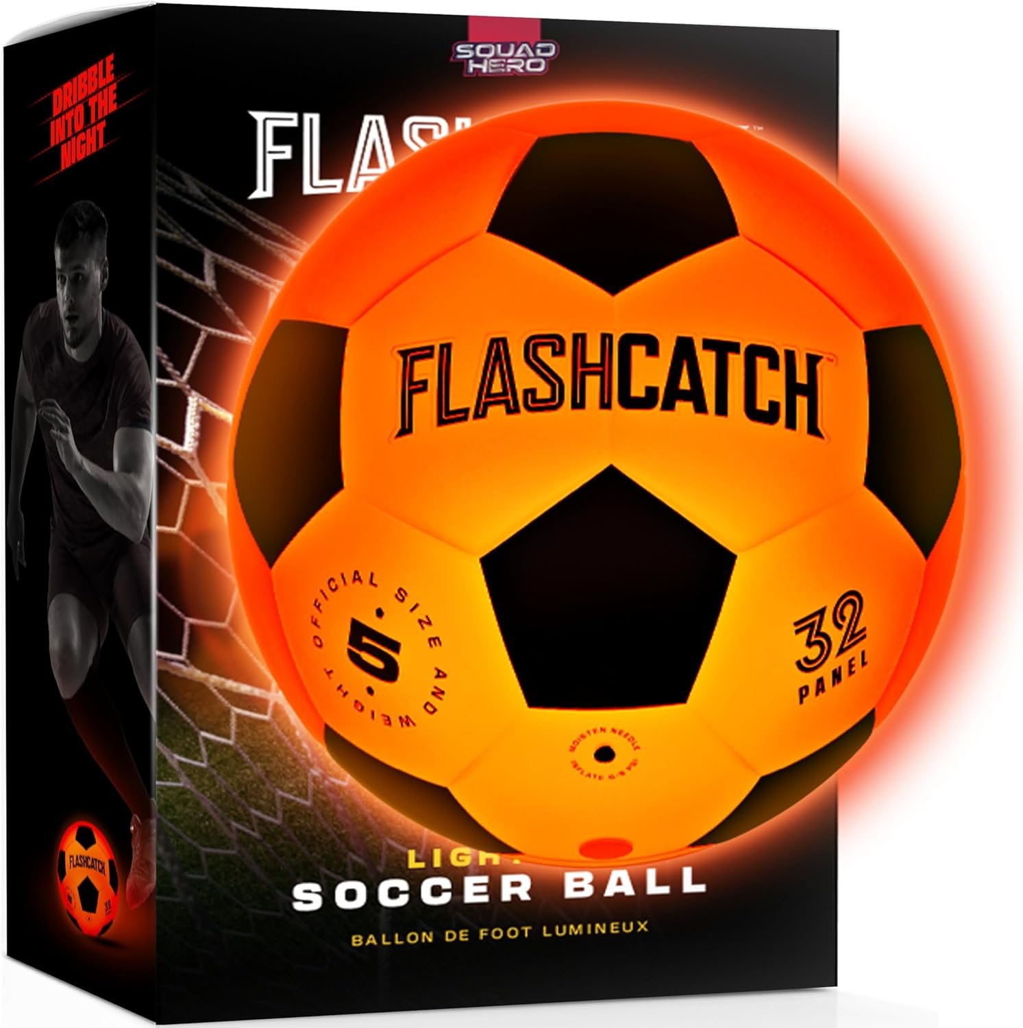 Light Up Soccer Ball - Glow in the Dark Fun for Kids