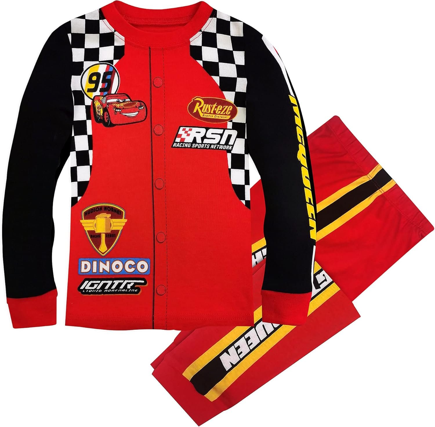 Lightning McQueen Pit Crew Pajamas for Racing Fans