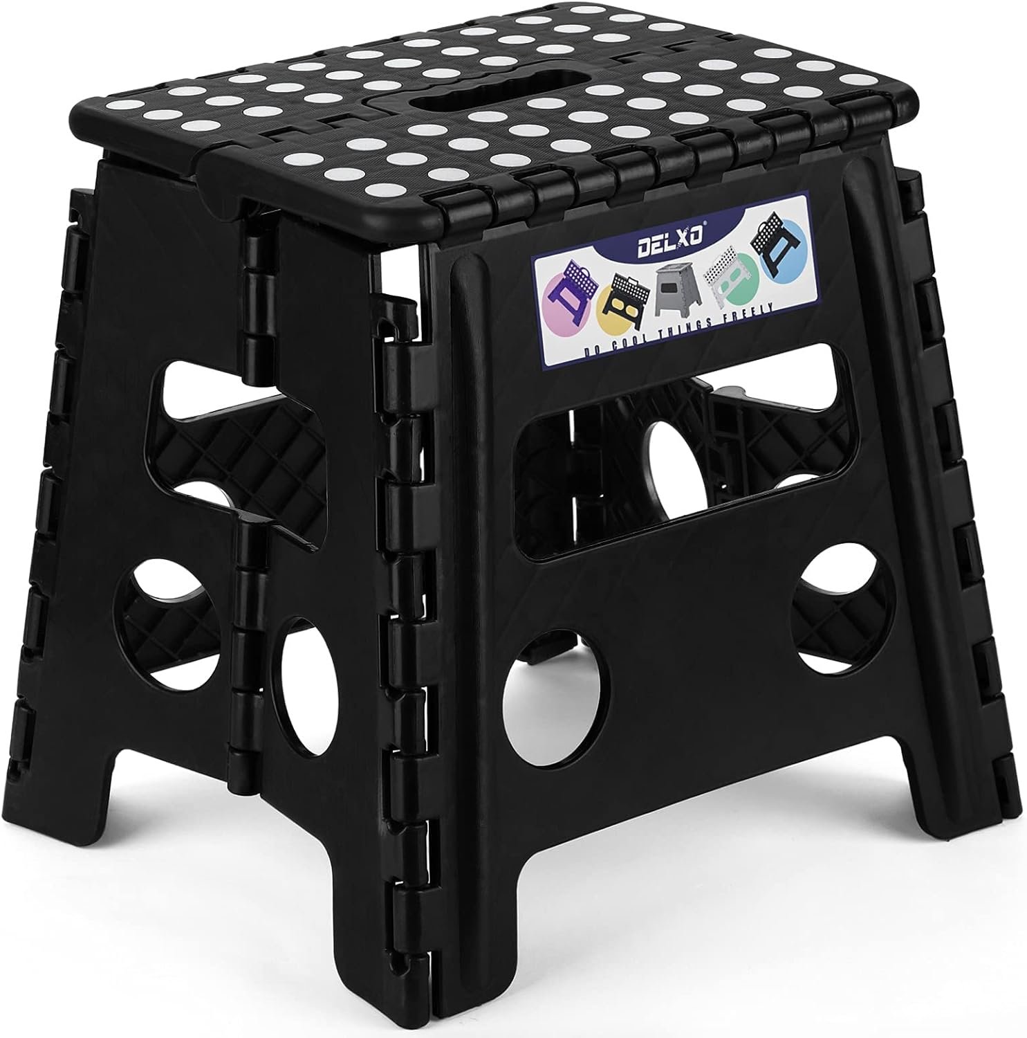 Lightweight 13-Inch Folding Step Stool for Easy Reach