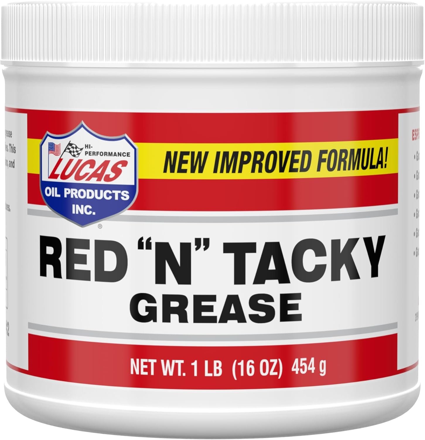 Lucas Oil Red 'N' Tacky Grease - Dependable & Durable