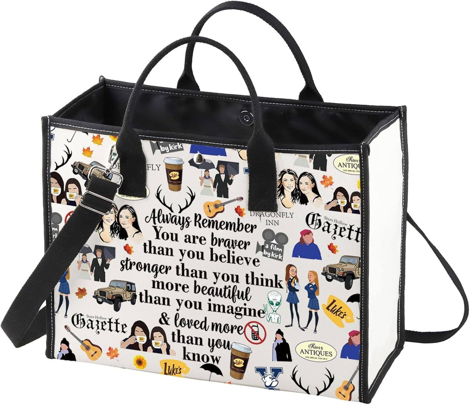 Luke's Diner Coffee Cosmetic Bag - You Are Braver