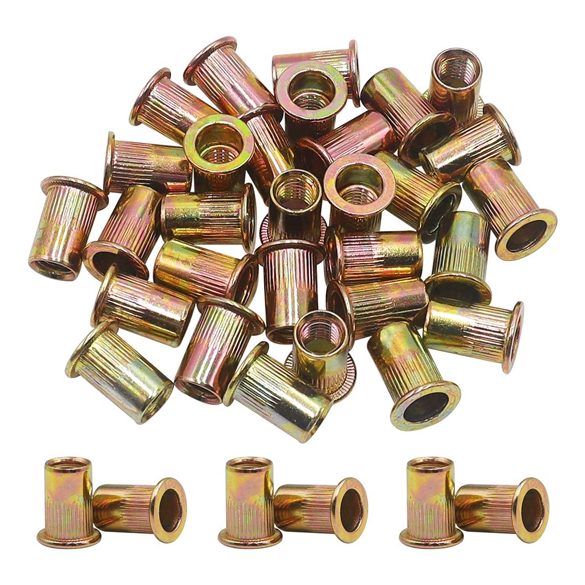 50-Pack M8 Rivet Nuts: Create Strong, Rust-Proof Metal Connections