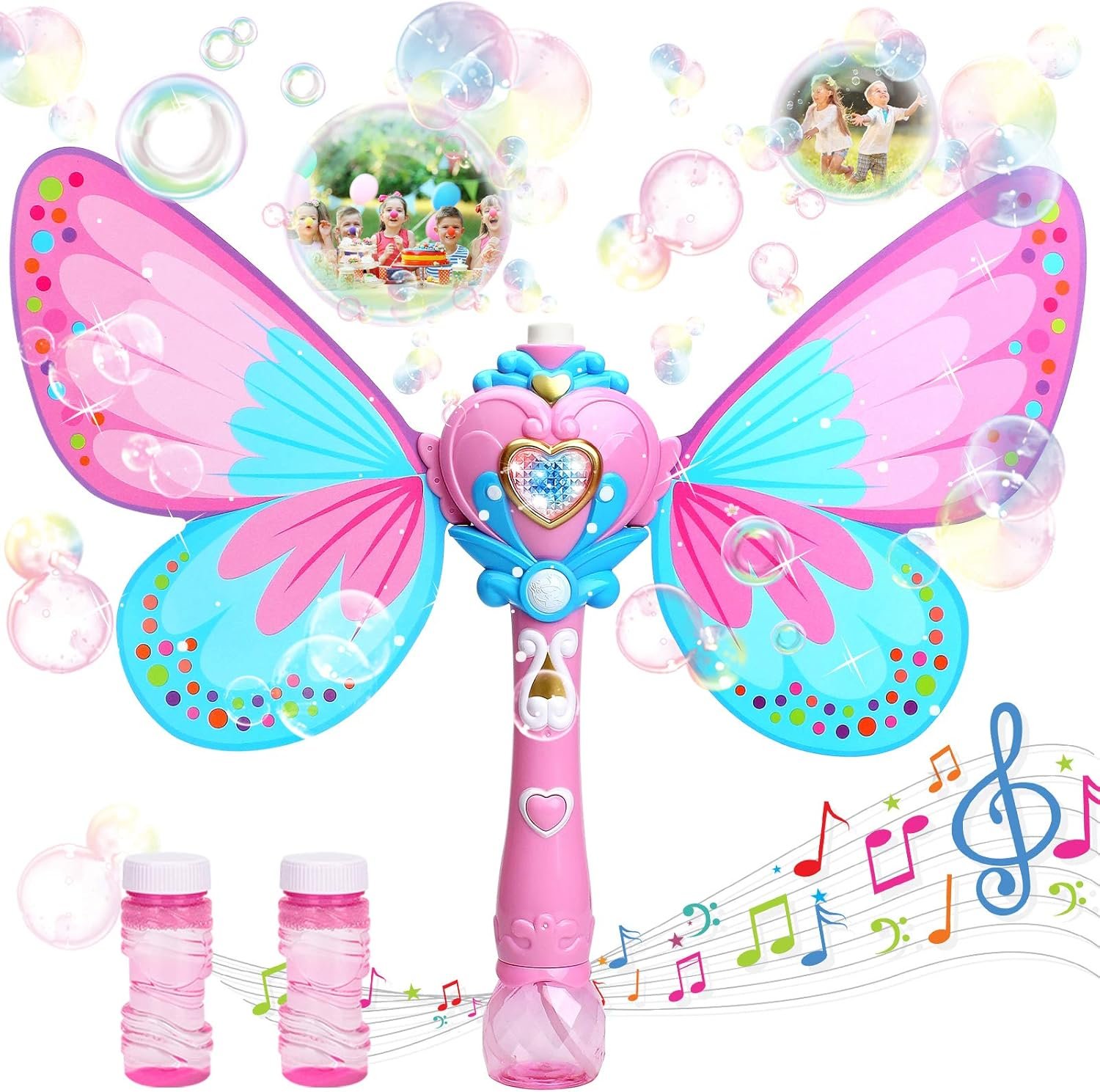Magical Butterfly Bubble Wand - 1000+ Bubbles per Minute