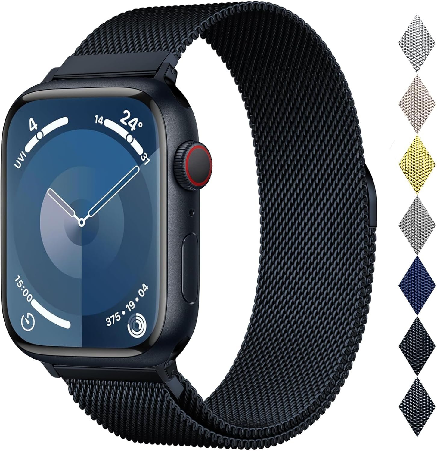 Sleek Magnetic Milanese Loop for Any Apple Watch